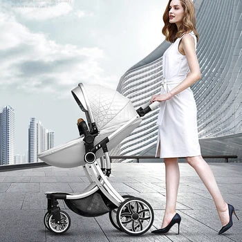 

2020 New 2 in 1 Infant Travel Pram High-Grade Baby Stroller High Landscape Infant Carriage