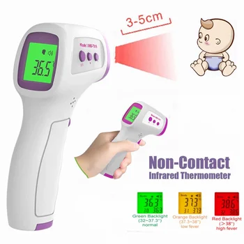 

Non-Contact Body Outdoor Thermometer Forehead Temperature Gun Infrared Thermometer Fever Digital Measure Tool Baby/Adult