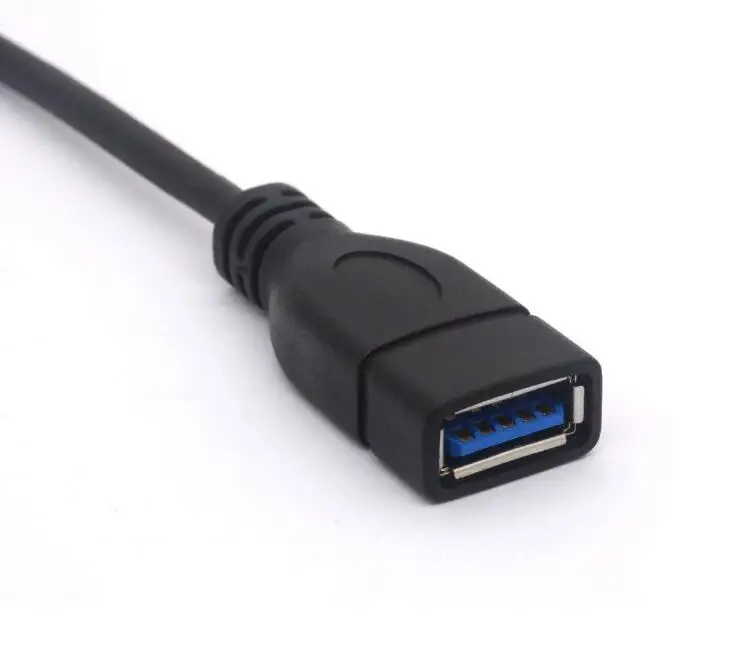 LBSC короткий USB 3 0 Удлинительный кабель 90 градусов левый Угловой тип A штыревой