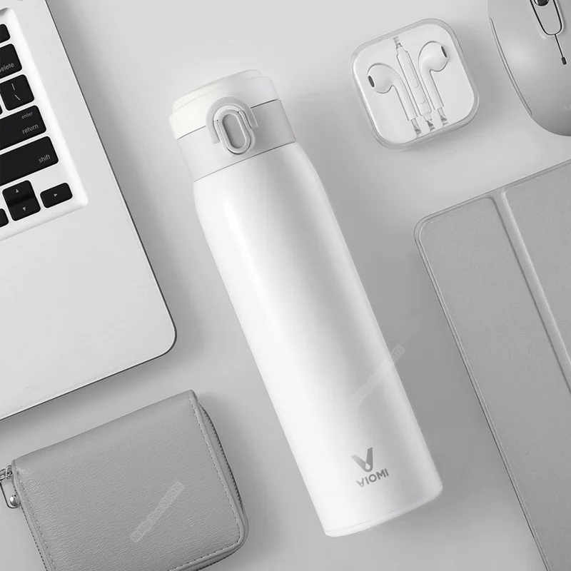 Xiaomi mi jia VIO mi вакуумная колба из нержавеющей стали 24 часа колба для воды «Умная» бутылка термос с одной рукой