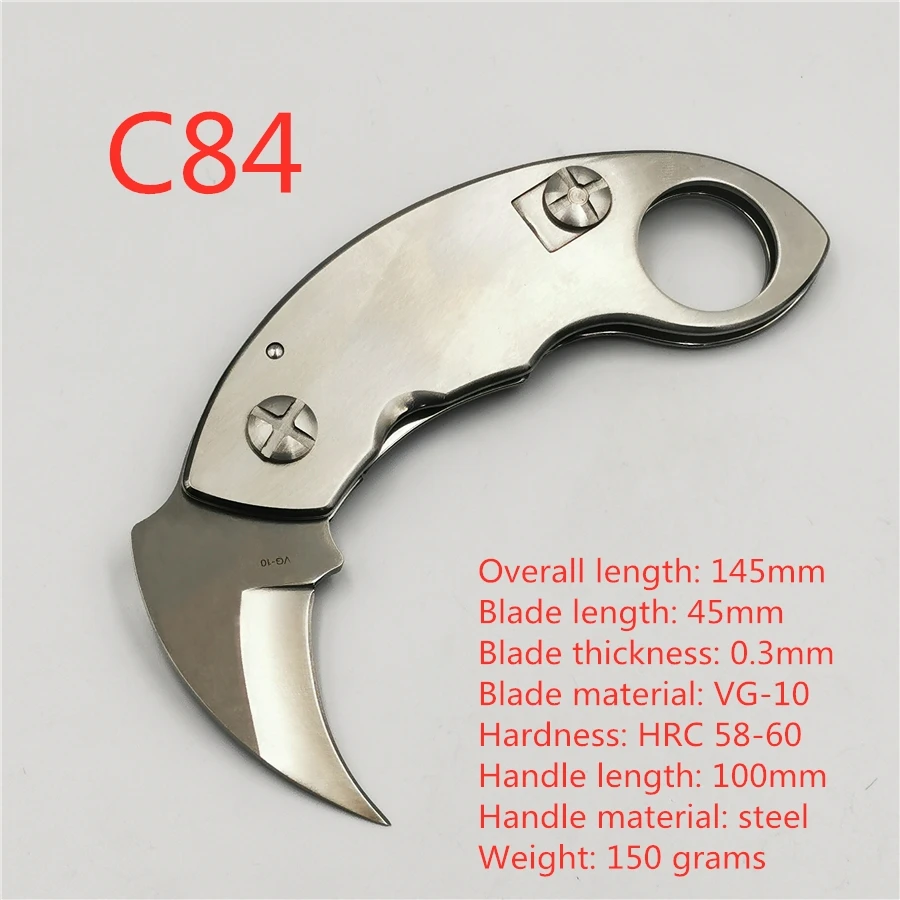 C84 BNEYS-Spider C85 складной нож CPM-S30V-Carbon волоконной ручкой Открытый Кемпинг EDC инструменты - Цвет: C84