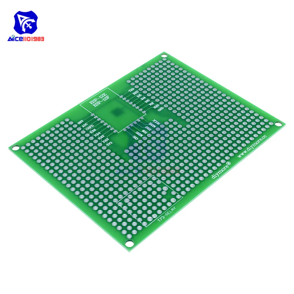 Diymore ESP8266 ESP 12E ESP32 двухсторонний прототип печатной платы 7 см x 9 70 мм 90 печатная