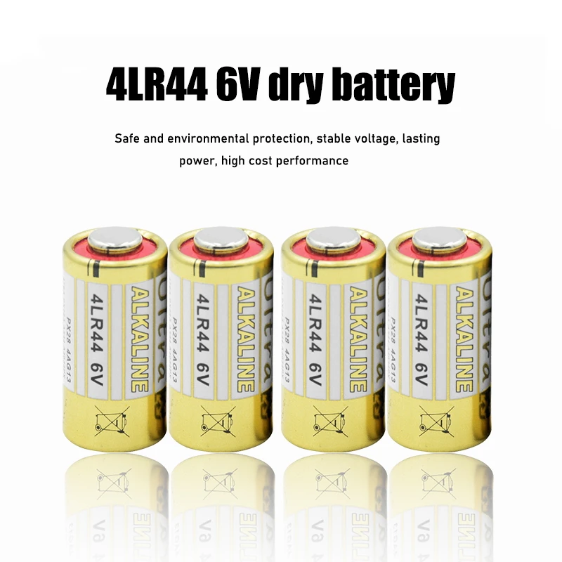 Alkaline Battery 10pcs 4LR44 6V Dry Alkaline Batteries for Dog Training Shock Collars A544V 4034PX PX28A L1325 4AG13 544 4A76 Camera Battery