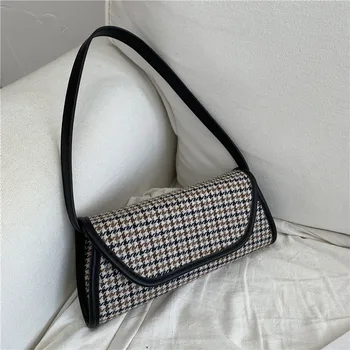

Casual Bagette Handbags Women Cotton Shoulder Bags Luxury Top Handle Ladies Hand Bags Women Trapezoidal Totes