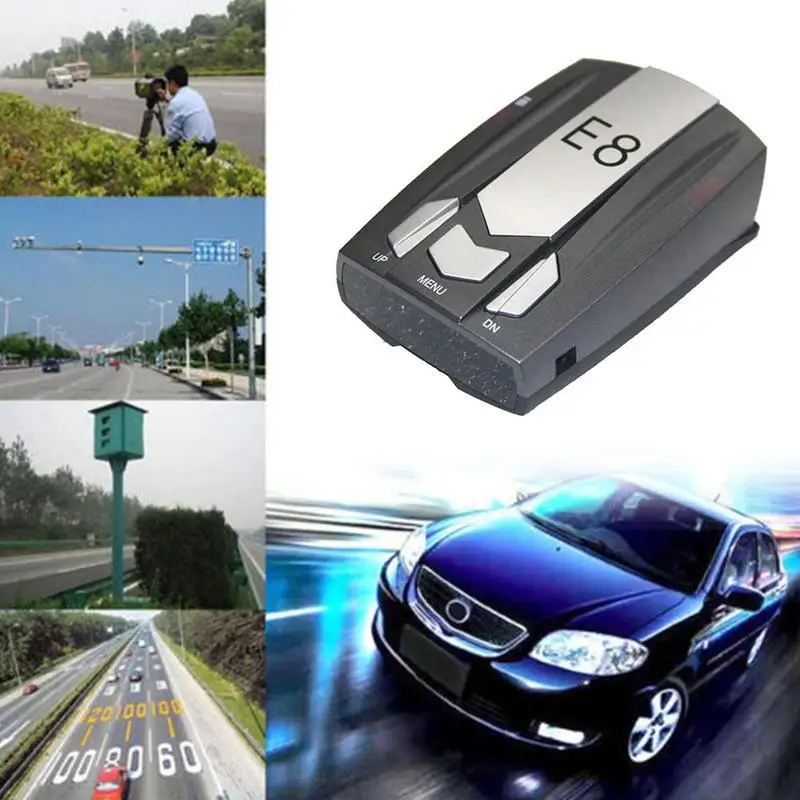 Универсальный 12 В E8 автомобильный радар-детектор для всех gps-навигаторов радар-датчик скорости обнаружения сигнализации Автомобильный детектор обнаружения движения монитор