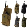 Molle Short Radio Pouch Nylon Molle Tactical Radio Holder Case for BaoFeng UV-5R UV82 (T) Walkie Talkie Case Multicam Pouch 1