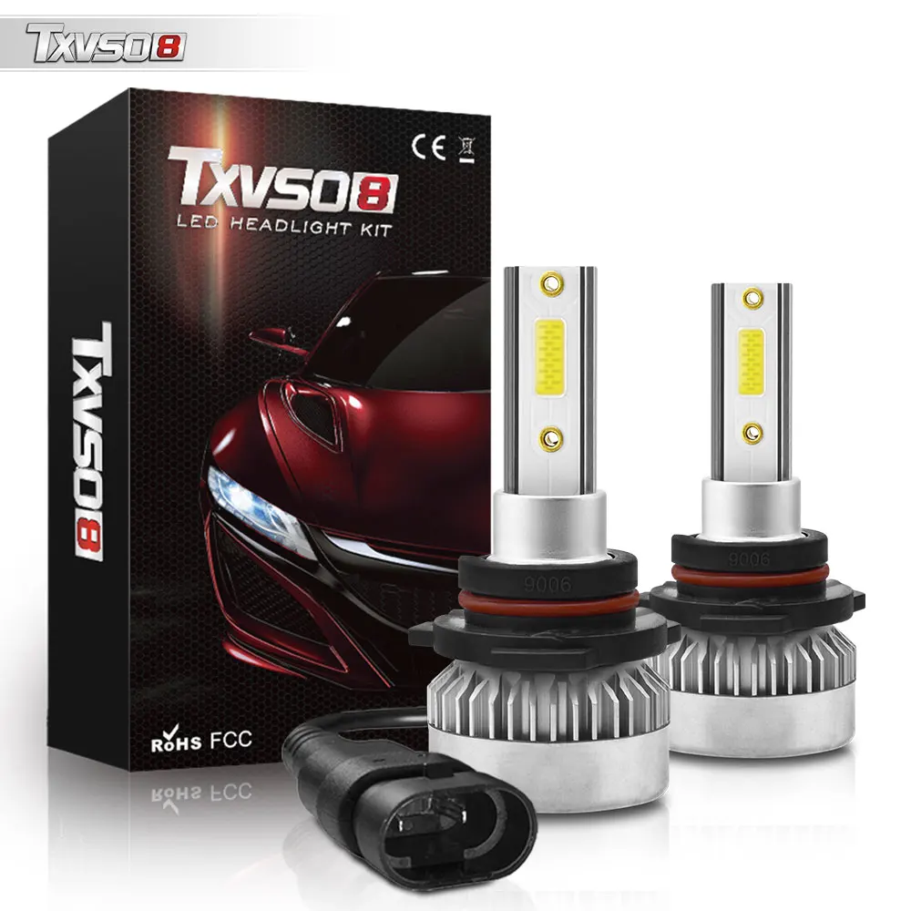 

TXVSO8 6000K 9006 HB4 Led lamp 20000LM Car Headlight Bulbs 12V 110W Universal Headlamps Auto Led Lights Ampoule 2020
