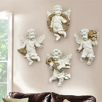 

EUROPEAN ANGEL CUPID WALL DECORATION THREE-DIMENSIONAL WALL HANGING HOME LIVING ROOM DECORATION BACKGROUND WALL DECORATION A475