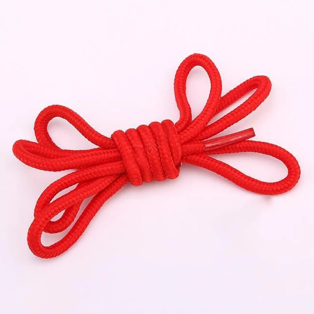 2022 New Shoelace Unisex Ropes Multicolor Waxed Round Cord Dress Shoe Laces Diy High Quality Solid 70-160Cm Colourful Shoelace