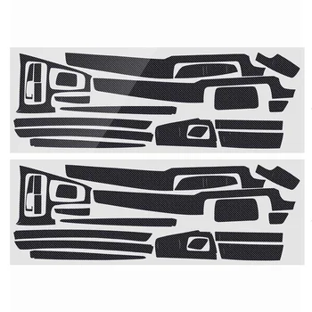 

19pcs RHD for BMW 5-Series F10 F18 2011-2017 5D Glossy/3Dmatte Carbon Fiber Pattern Car Interior Dashboard Sticker