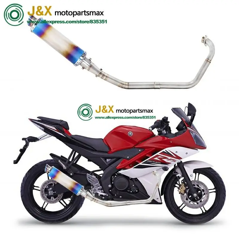 Полная выхлопная система мотоцикла Escape slip on для yamaha YZF R15 MT15 MT-15 2008- средняя труба глушителя DB-Killer
