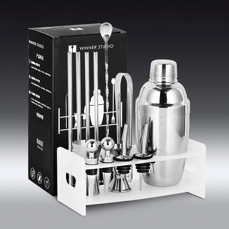 【FB Rogers】 Baroque カクテルトレー / ドリンクトレー Cocktail Shaker Bar Set Copper | Bar Set Kit Cocktail