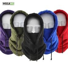 WOSAWE Зимняя Маска для лица флисовая велосипедная маска защита от ветра шеи щит Сноуборд Шапочки Шапка Лыжные маски термальная велосипедная маска для лица