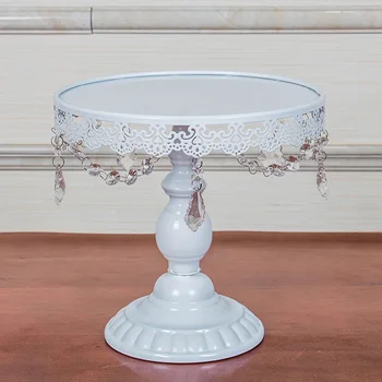 

1pc Cupcake Tower Stand Wedding Plates Metal Round Party Dessert Display Decorating Supplies Crystals Cakes Stand Cake Tools