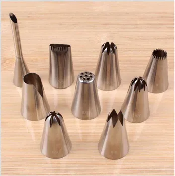 

304 Stainless Steel Cake Decorating Tools Icing Piping Nozzles Pastry Tips Cream Silk Flower For DIY Cake Baking Tool c2672