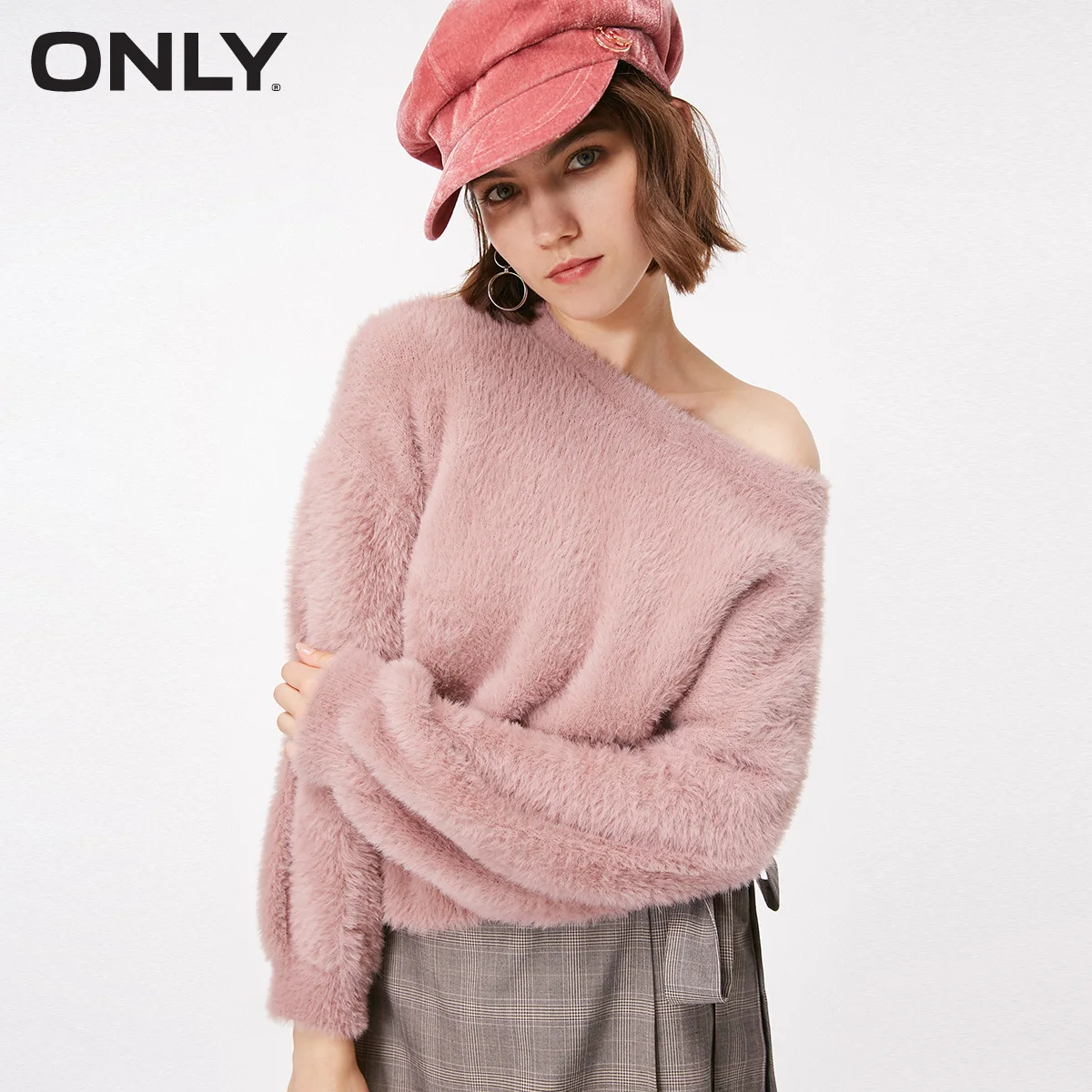 Женский эластичный низ пушистый трикотаж | 118313505 - Цвет: DEAUVILLE MAUVE