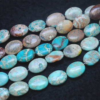 

25pcs nature snake jasper oval shape size 12x16mm loose beads loose gem stone for women bracelets jewelry findings