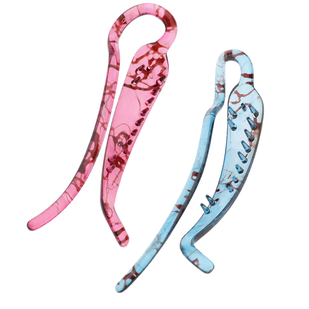 2X Banana Hair Clip Hair Claw Hair Comb - Simple Elegant Design for Long Thin Stick Hair - 11cm / 4.3 inch