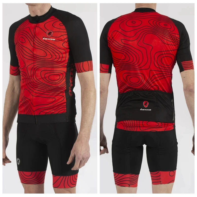 LUSSO мужская летняя одежда для горного велосипеда ropa ciclismo maillot дышащая куртка для велосипедистов трикотажный комплект велосипедный костюм