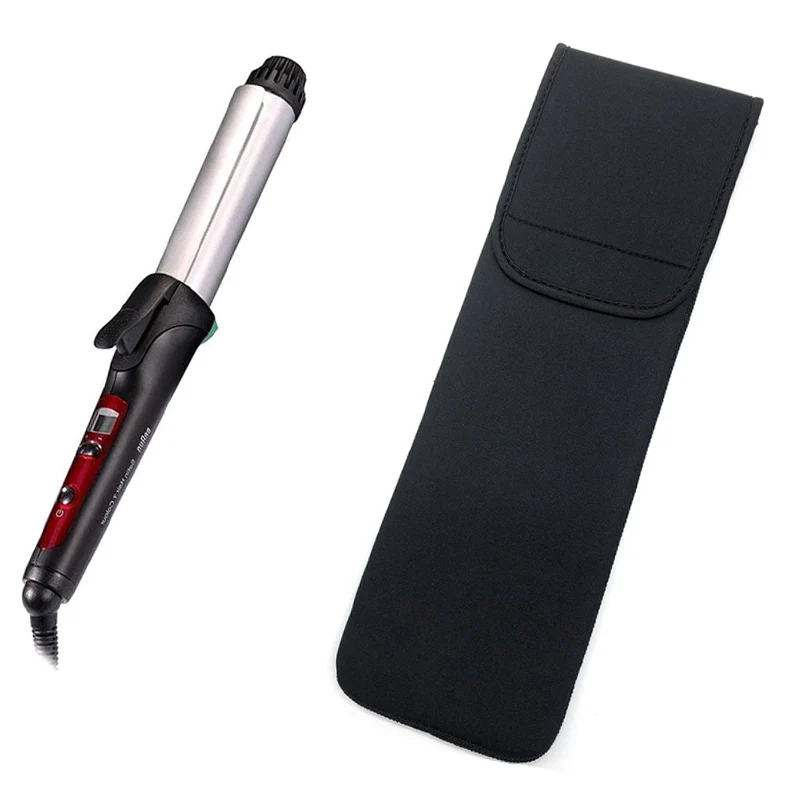 

Travel Hair Straightener Storage Bag Curling Iron Pouch Heat Resistant Mat Pad Portable Fold Protective Case Hair Styling Tool M