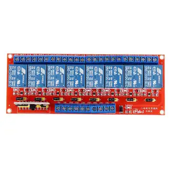 

Multi-function Infrared Remote Control 8 Channel Relay Module Dual Trigger High-Quality Relay Board 5V/12V/24V DC for Arduino