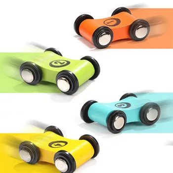 

Wooden Children's Slide Car Trolley Track Slide Car Inertia Pull Back Glider Toy Car Toys for children