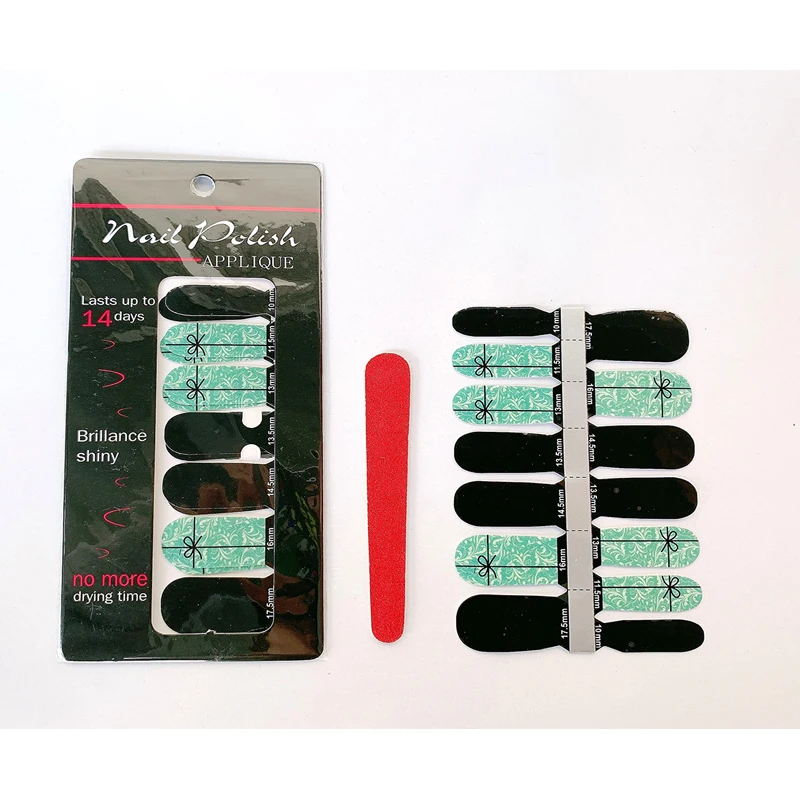 Наклейки для ногтей DIY маникюр градиентный лак для ногтей с блестками Упаковка наклейки для ногтей - Цвет: 9