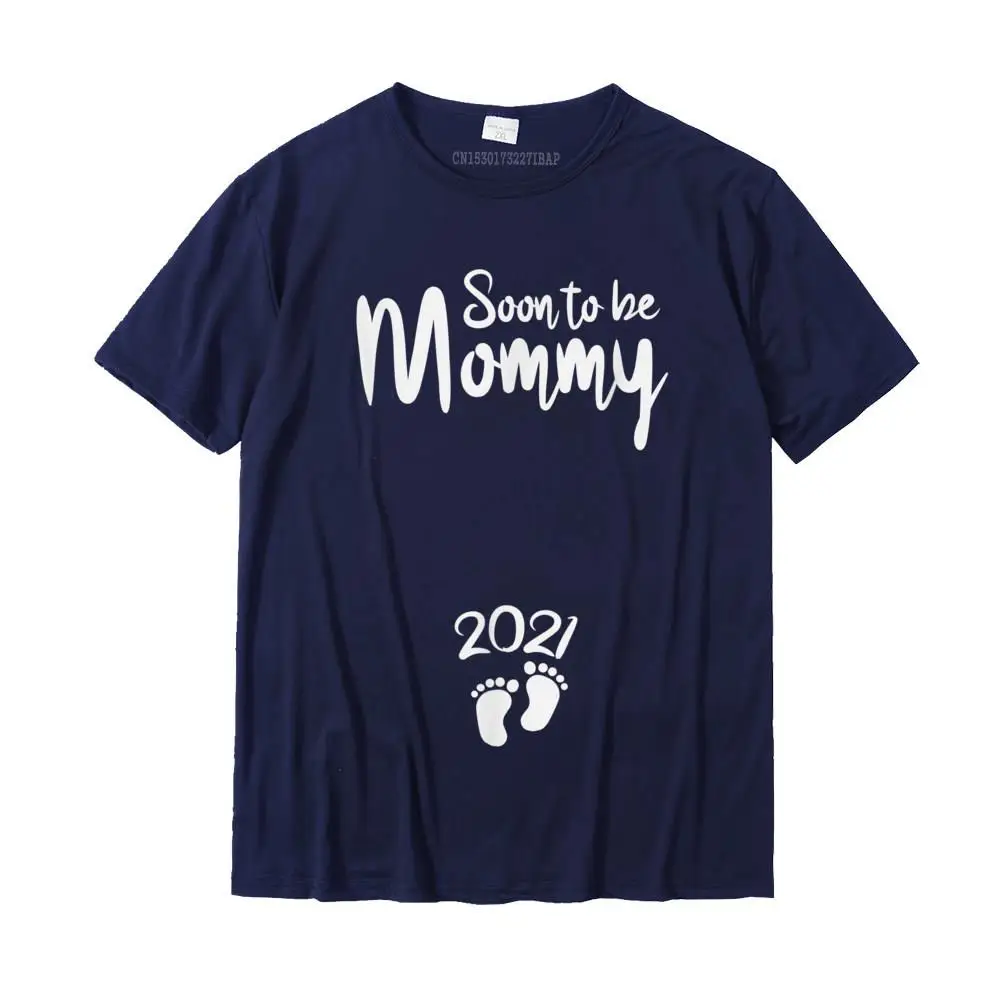 Print Top T-shirts Oversized Short Sleeve Printed On 100% Cotton Fabric Crewneck Mens T Shirt Comics Tops Shirt Summer Soon to be Mommy 2021 Baby Reveal Gift Mom Pregnancy T-Shirt__MZ16902 navy