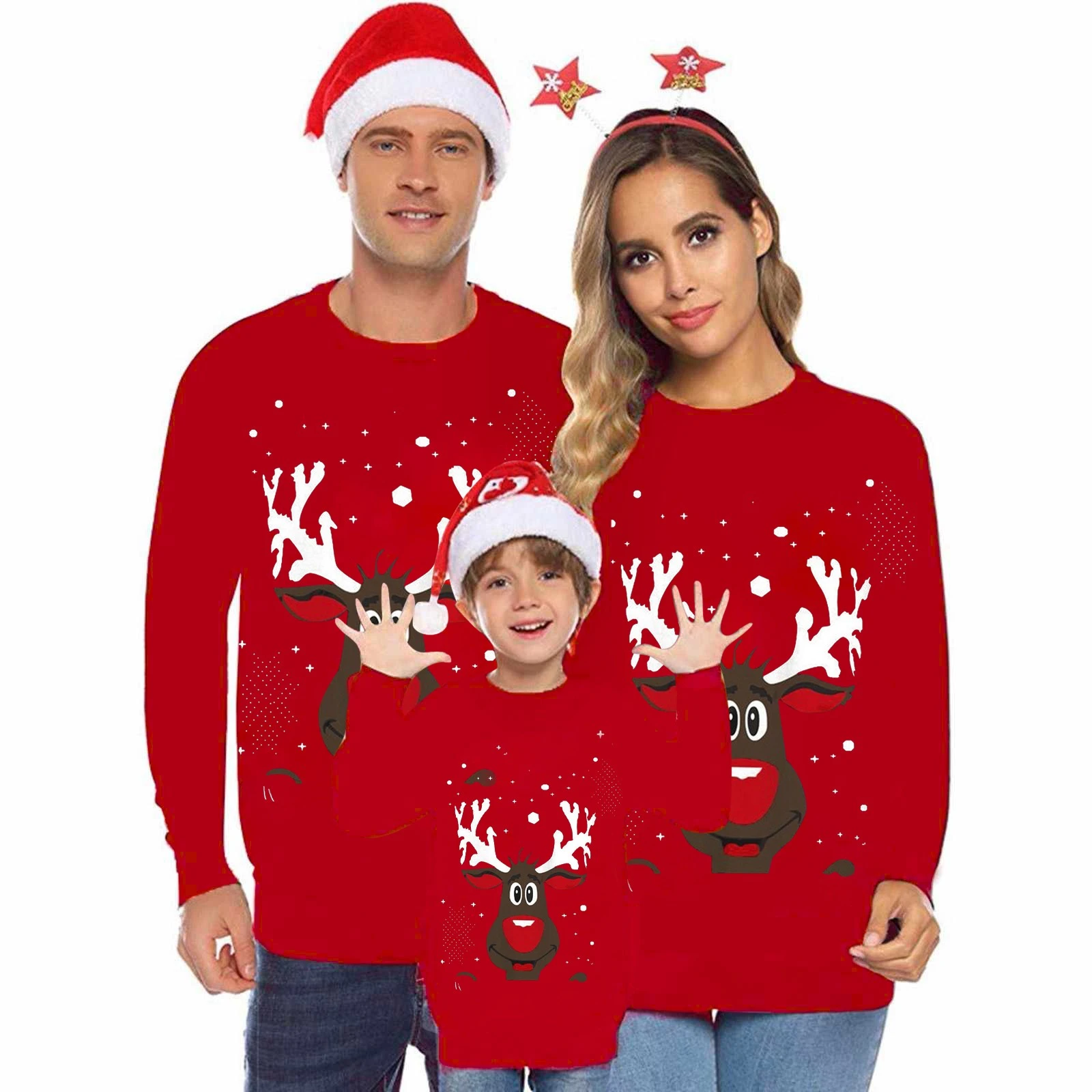 Ropa navideña a juego para Familia, estampado de ciervo de alce, Feliz Navidad, madre, padre, hija, niño, bebé, camiseta, regalos de navidad|Trajes de familia| - AliExpress