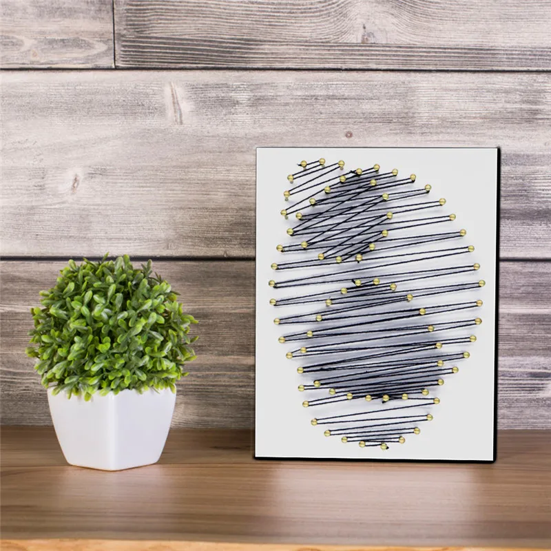 DIY намотка живопись художественная роспись Настенная картина скандинавский