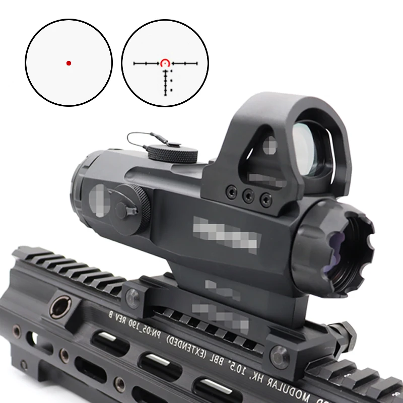 PROD 1005002467577585 Tactical 4x24 Red Dot 4x Mirror Combination HAMR
Rifle Scope Red Dot Rifle Lens