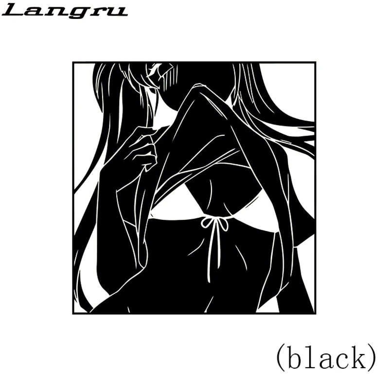 Langru 17*17 6 см новый стиль аниме виниловая наклейка Милая Наклейка Окно Манга Аниме