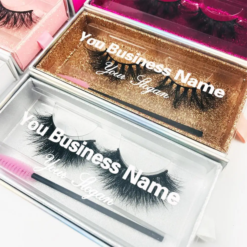 Lashes Box Case Wholesale Lash Cases Packaging Bulk Square Eyelash Case New Custom Pink Black Eyelashes Box Package With Logo 4