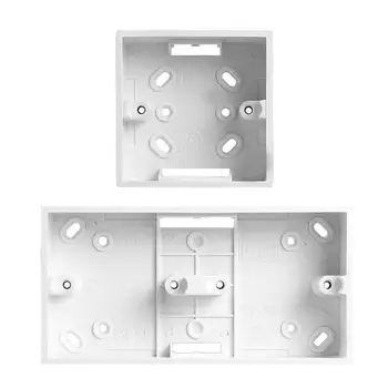 

Socket Back Box Switch Box PVC Flame Retardant 86 Single Wall Socket Cassette Panel Base Junction Box
