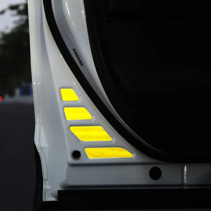 For Toyota RAV4 2020 2021 2022 car door reflective sticker car door safety warning sticker Car door OPEN reflective decorative