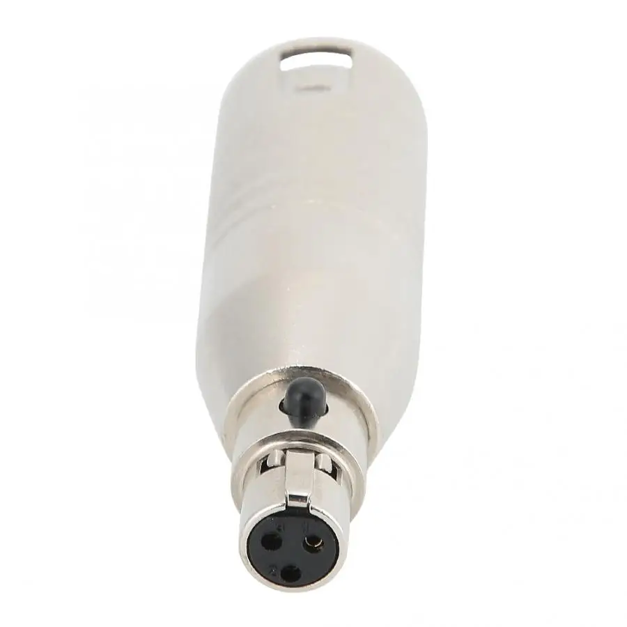2 шт. позолоченный 3pin MINI XLR Женский к посеребренному XLR 3pin мужской аудио адаптер