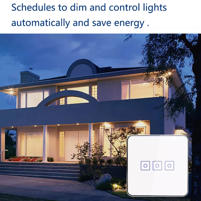 FrankEver Tuya Smart Zigbee Dimmer Switch EU 1 2 3 Gang Wireless Remote Control Wall Touch Panel Light Switch Work with Alexa