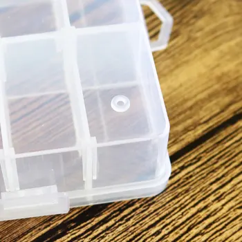

2 Pcs 28-grid Storage Box Transparent Container for Home Assorted Color