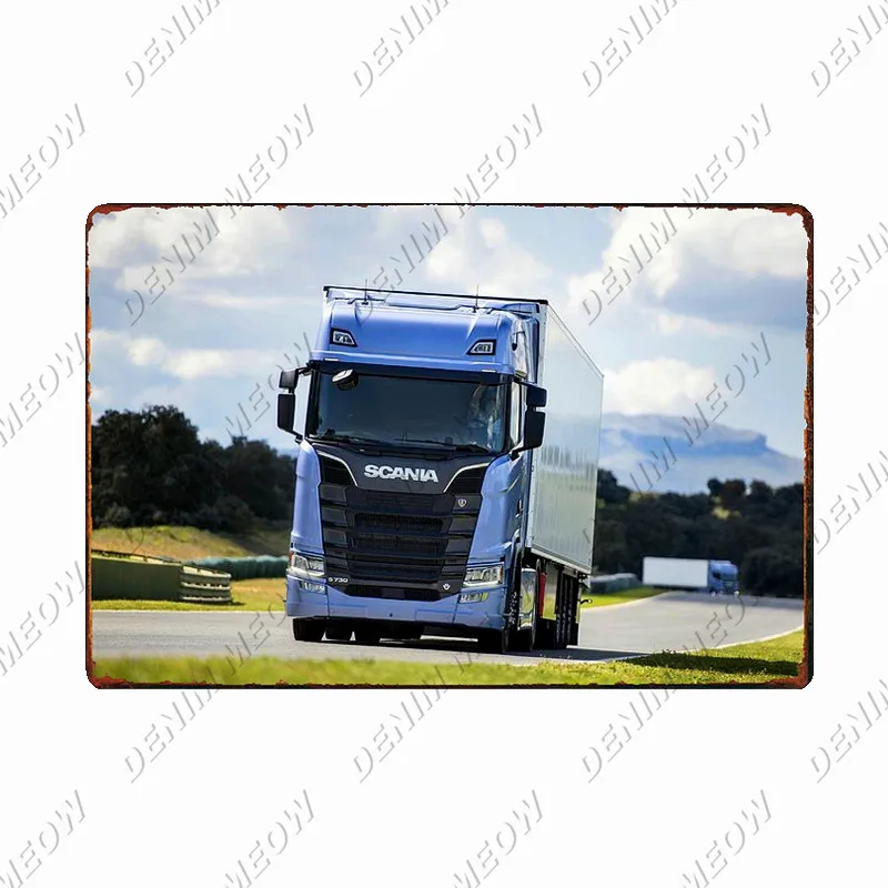 20 Металлическая вывеска Scania, винтажная жестяная вывеска для тяжелых грузовиков, ретро настенный художественный плакат для гаража, бара, паба, человека, пещеры, наклейка, домашний декор, WY116 - Цвет: 20