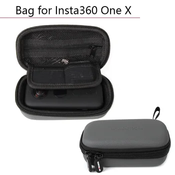 

Portable Hard Shell Box Fabric Handbag Waterproof Mini Storage Bag for Insta360 One X Sport Carrying Case Camera Accessories