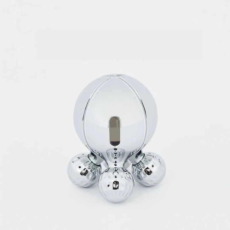 Серебристый Xiaomi Youpin Momoda микротоковый ролик массажер тонкий массаж лица Релаксация организма морщины на лице средство для удаления разминания массаж - Цвет: Серебристый