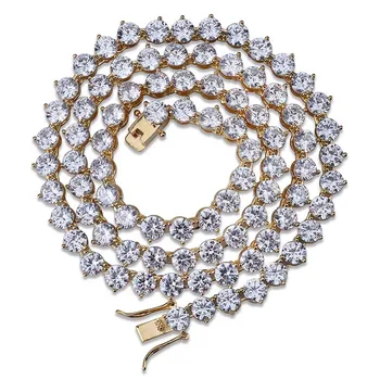 

Micro zircon necklace single row men's hip-hop tennis chain