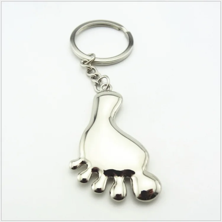 Creative Small Gifts Cute Cool Little Feet Keychain Exquisite Pendant Engraved Lettering LLOGOG018