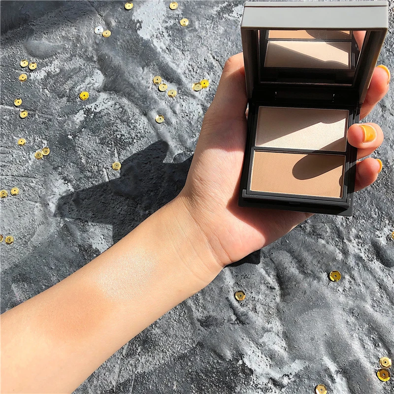 Rosto Maquiagem Highlighter Paleta Shimmer Contorno Brilhante Bronzer Destaque Hairline Corrector Nariz Sombra Blush Cosméticos 5 Bronzeadores e iluminadores