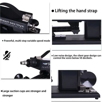 100V-240V Upgrade Sex Machine for Men and Women Female Vibrator with Nozzles Adjustable Angle Retractable Machine Guns Sex Toy 4