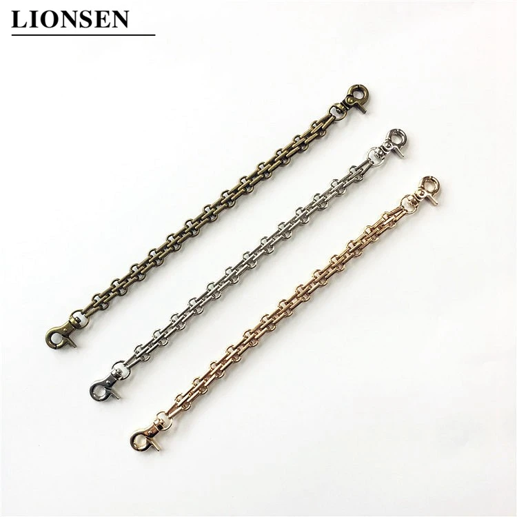 Lionsen 25 см длинная сменная металлическая цепочка для ручных сумок сумки античный бронзовый серебристый DIY аксессуары для сумок ремень Аппаратные средства