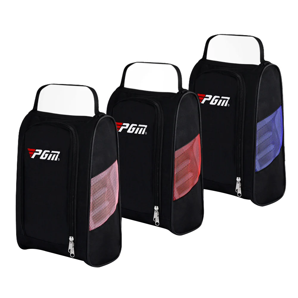 Smooth Lines Storage Bag Wear Resistant Solid Nylon Breathable Soft Thicken Golf Shoes Outdoor Sports Carrying Organizer