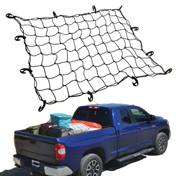 

Universal Car Trunk Luggage Storage Cargo Organiser Nets 120x90cm Elastic Mesh Net with Hooks Auto Interior Accessories