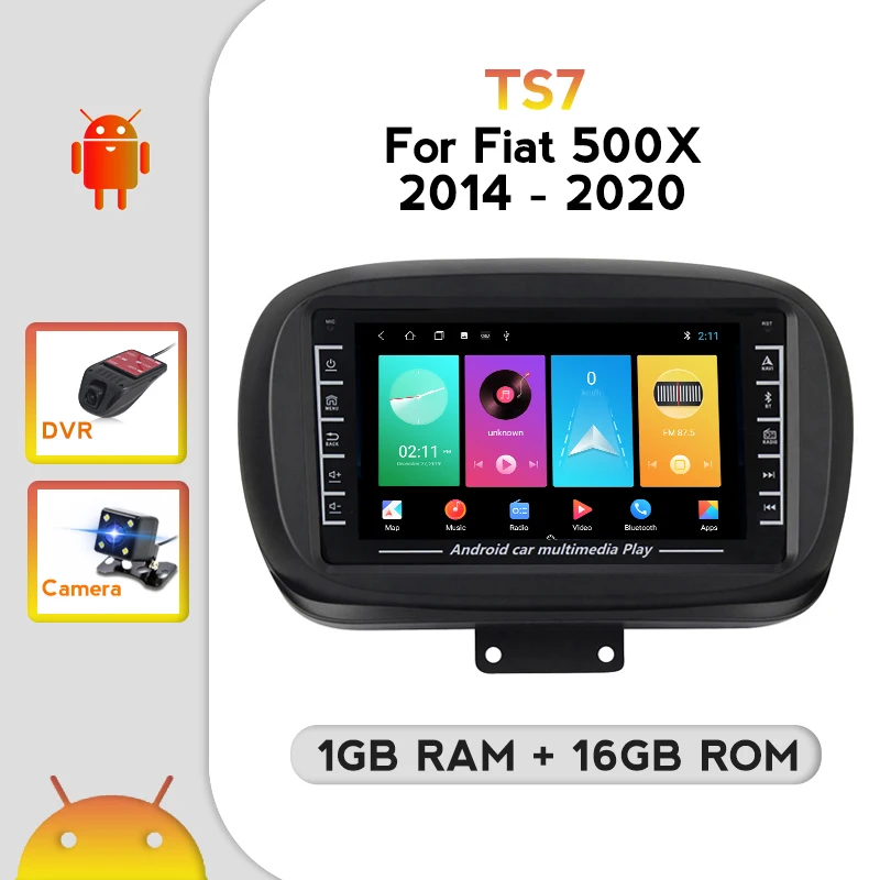 Автомобильный стереоприемник HD 2.5D IPS экран Android радио для Fiat 500X 2014-2018 2019 2020