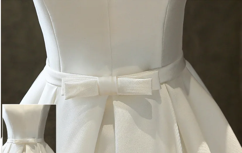 New Simple Wedding Dress For Bride Reception Dresses Tea-length Bruidsjurk  Robe De Mariee 2021 Casamento Brautkleid Robe Mariage - Wedding Dresses -  AliExpress